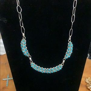 Handmade Turquoise Sterling Necklace